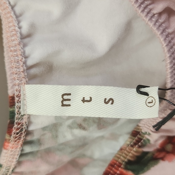 MTS romper shorts size large NWT floral - Picture 4 of 5